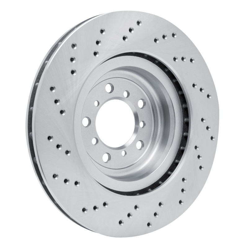 BMW M3 Brake Rotor (1) - Front Left - R1 Concepts - Drilled - `08-`13